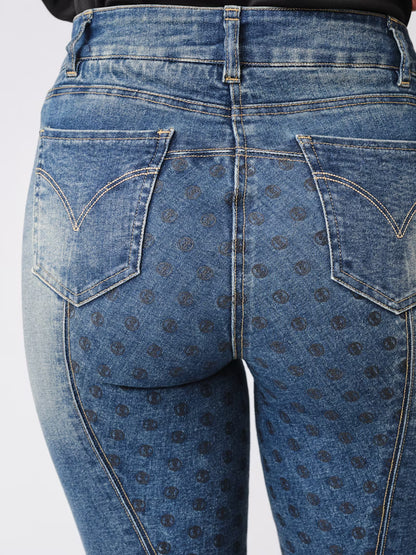 Ps of Sweden Maggie Full Grip Denim Breeches 40009 BLUE