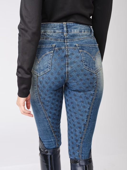 Ps of Sweden Maggie Full Grip Denim Breeches 40009 BLUE